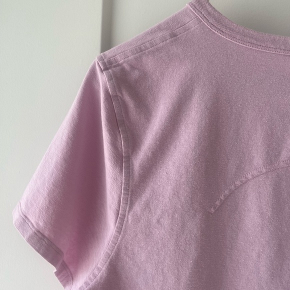 Lululemon Love Tee Cropped | Pink Soft Cotton T-Shirt Size 6 - Picture 5 of 11